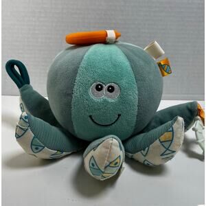 DOLCE Ocean baby toddler octopus plush teether green seafoam toy